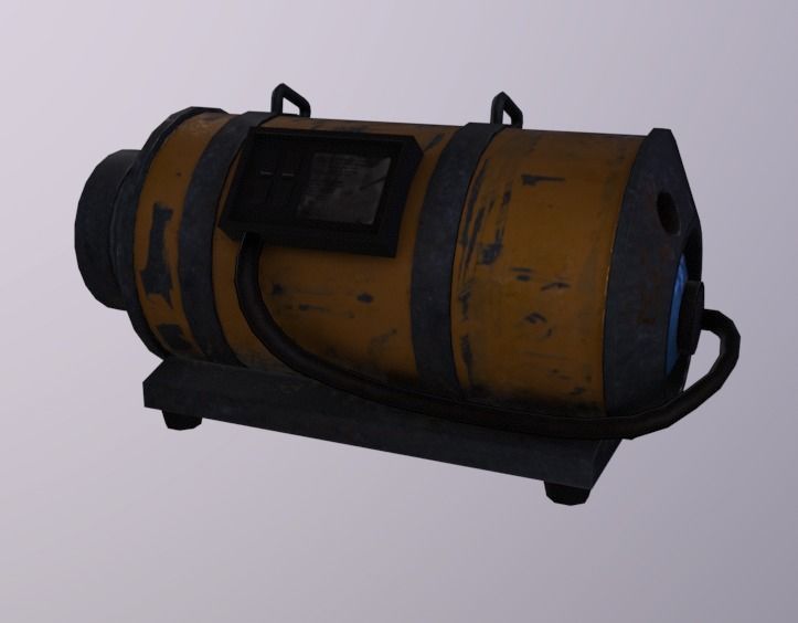 Smoke Machine Low-poly 3D model_3