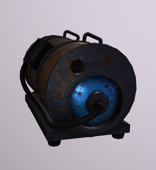 Smoke Machine Low-poly 3D model_4