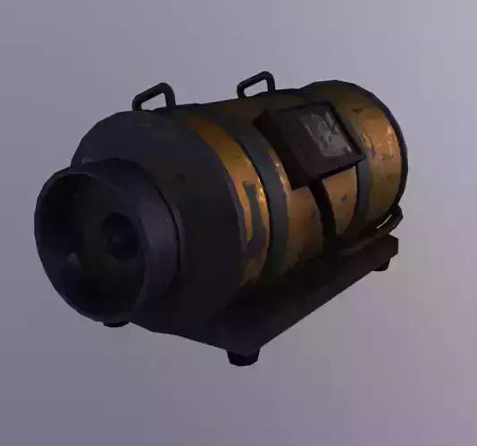 Smoke Machine Low-poly 3D model Smoke Machine Low-poly 3D model