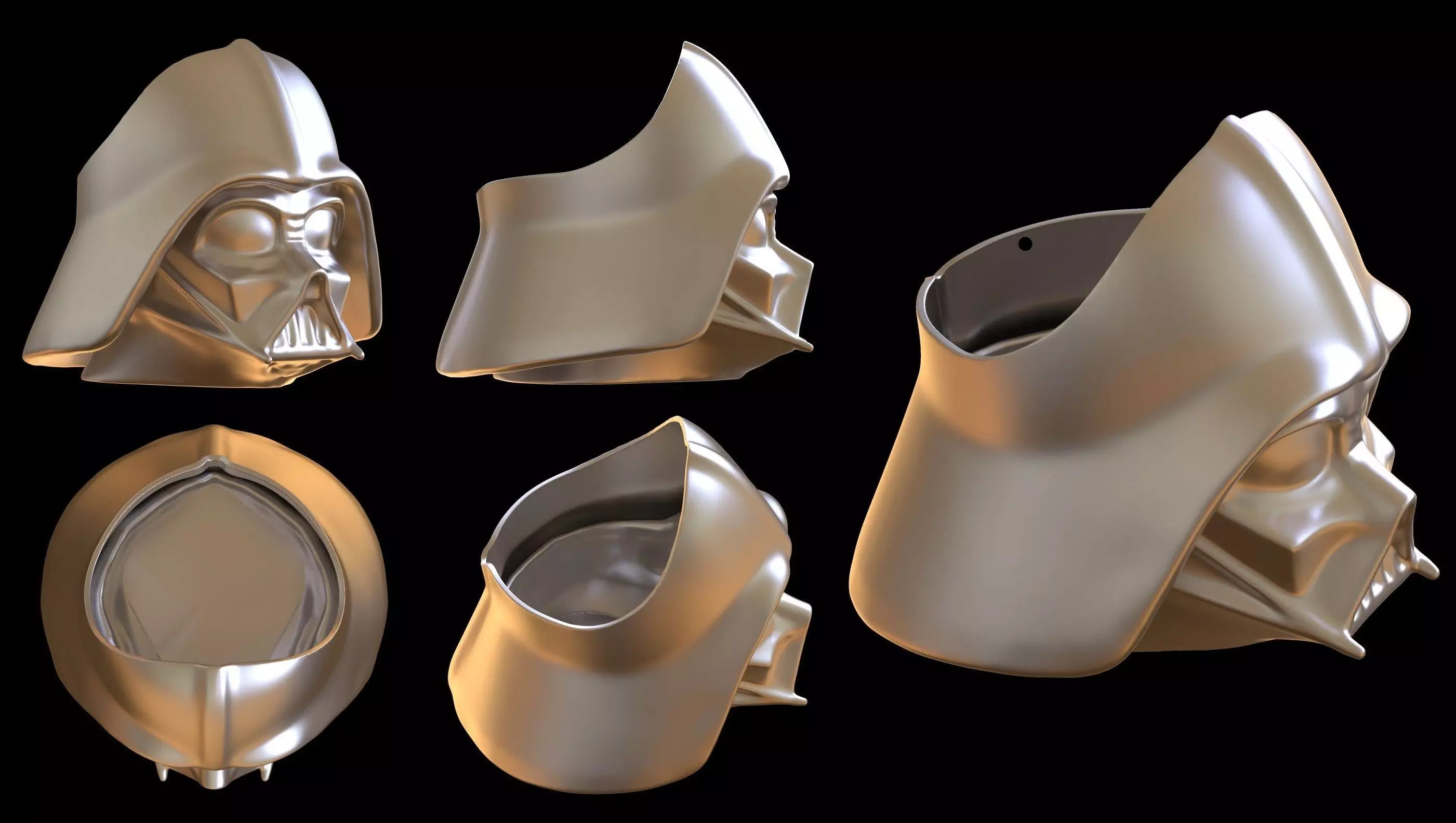 SCULPTED VADER PENCIL HOLDER 3D print model_0