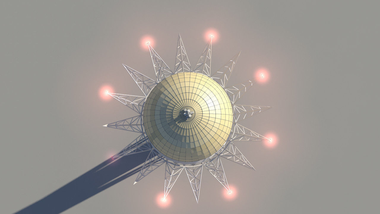 Bayterek Baiterek Astana Kazakhstan 3D model_2