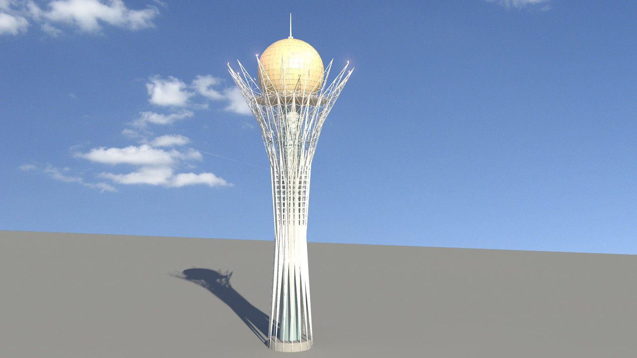 Bayterek Baiterek Astana Kazakhstan 3D model_5