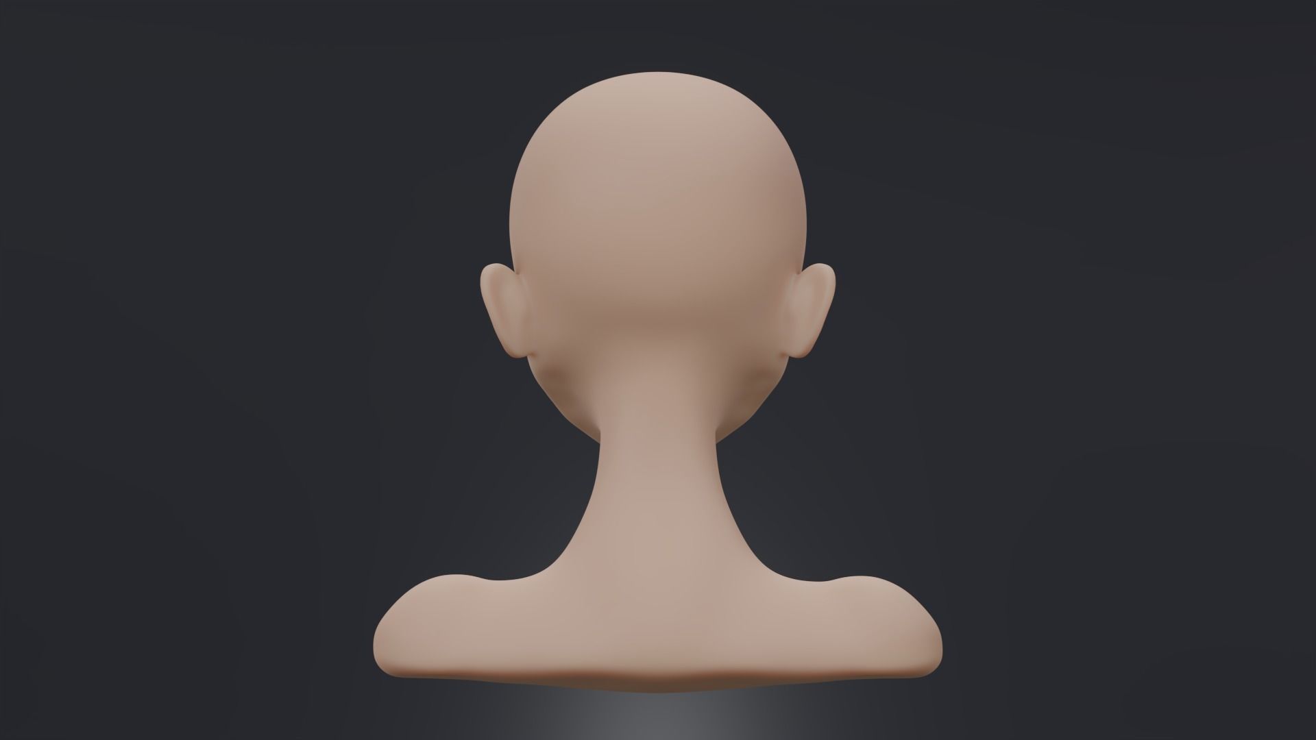 Female Head 3D model_6