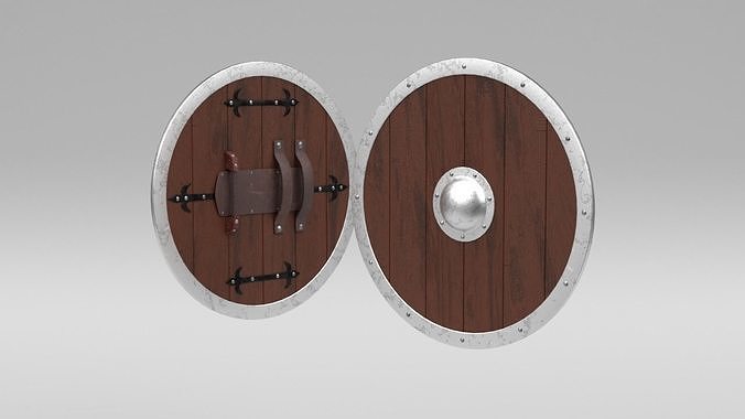 medieval shield Low-poly 3D model