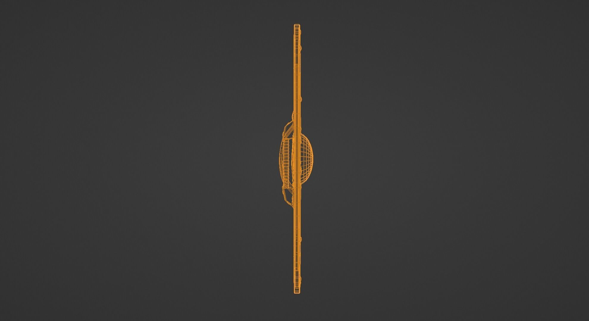 medieval shield Low-poly 3D model_6