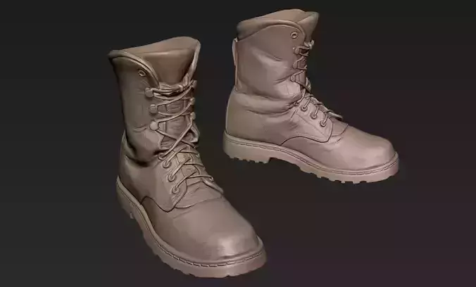  Footwear for 3d Printable Character 3
