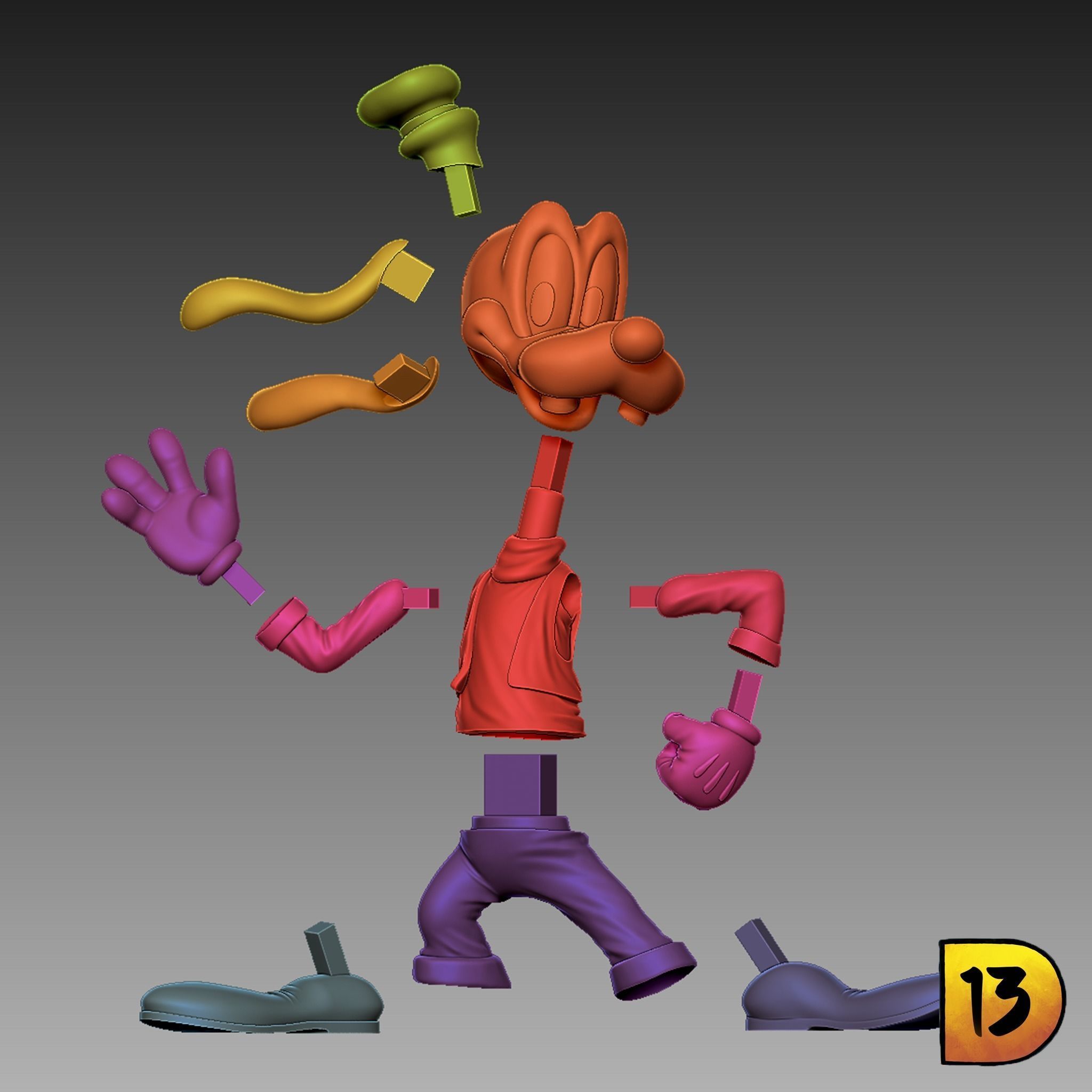 MiniPrint 003 - Goofy 3D print model_4