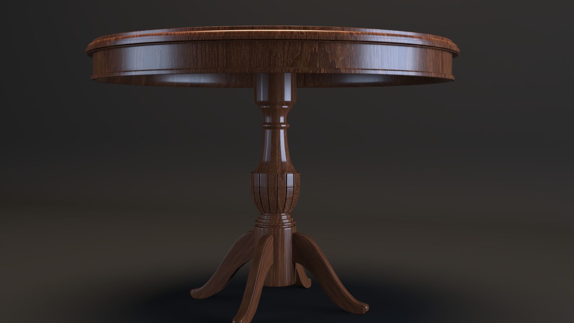 Round Table Free 3D model_2