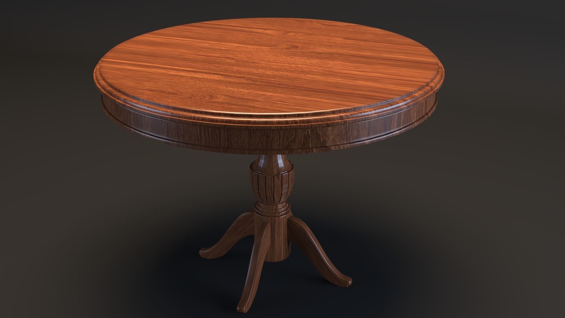 Round Table Free 3D model_1