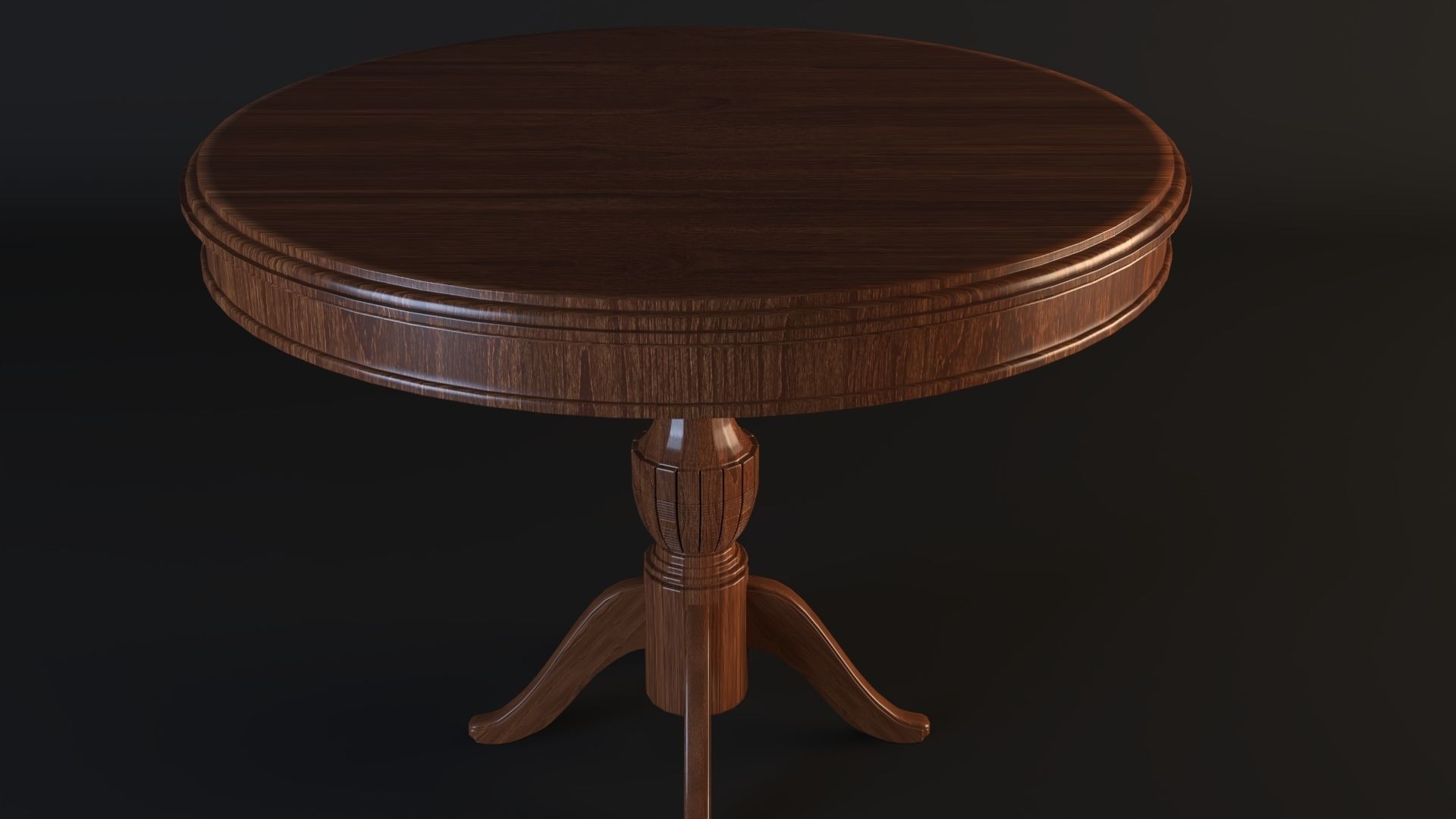 Round Table Free 3D model_3