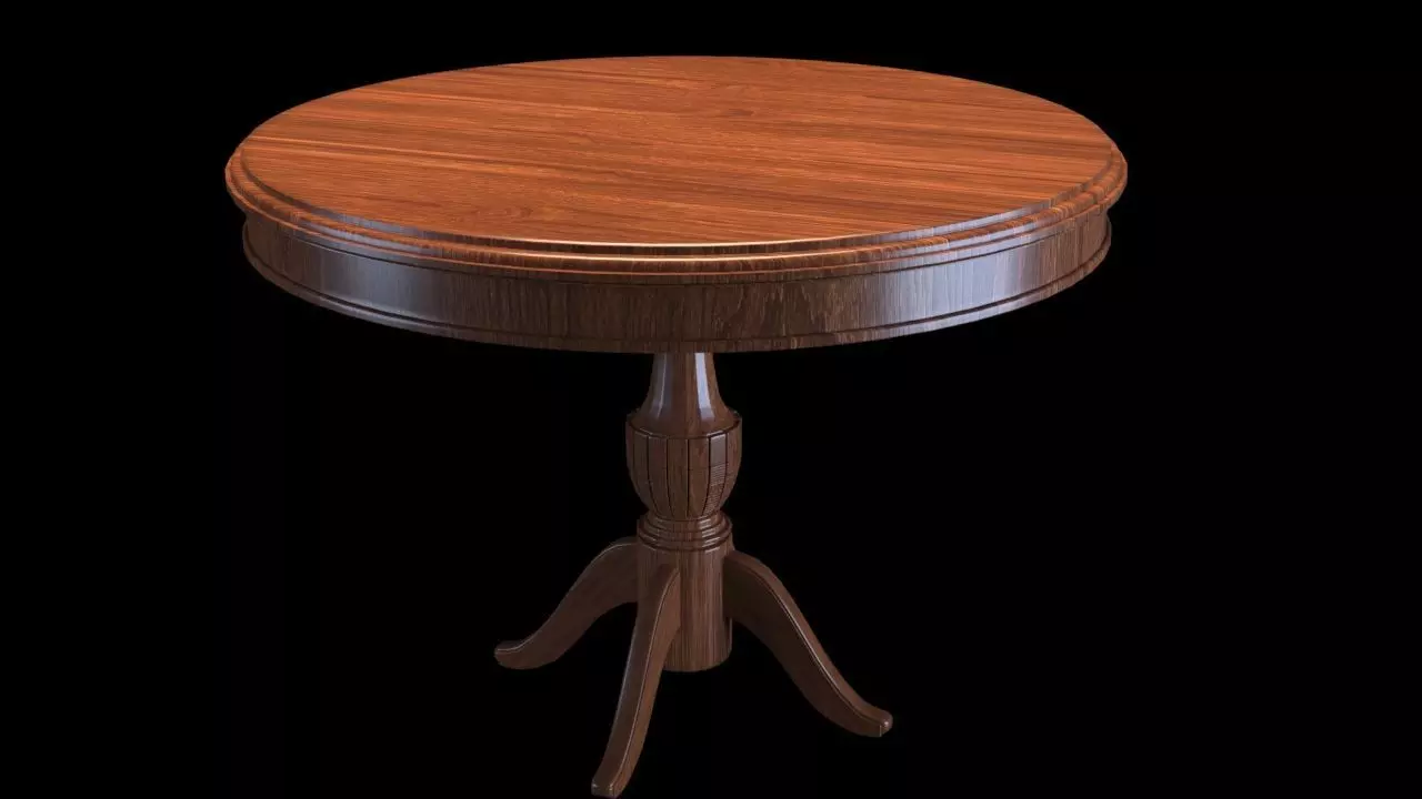 Round Table Free 3D model_0