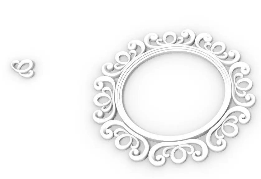 Mirror frame 3D model_0