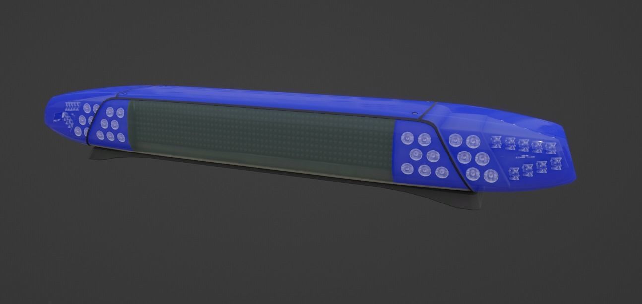 DBS 4000 Lightbar Low-poly 3D model_2