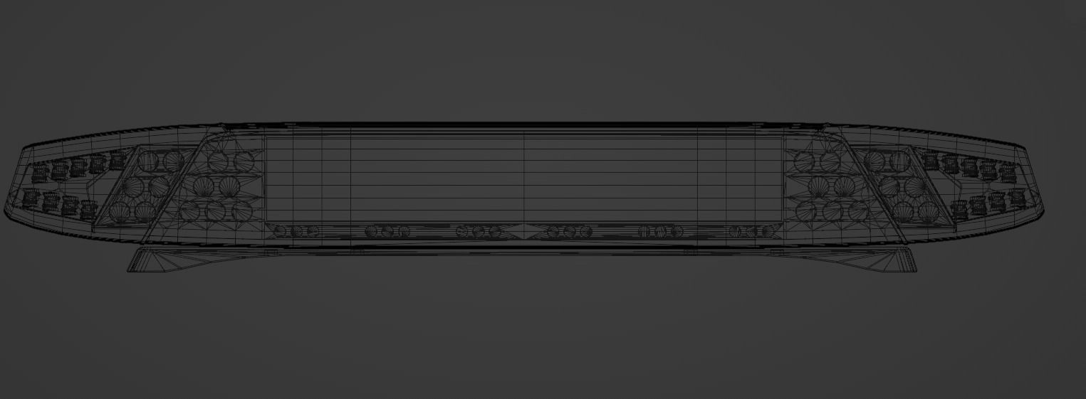 DBS 4000 Lightbar Low-poly 3D model_5