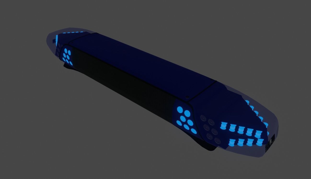 DBS 4000 Lightbar Low-poly 3D model_4