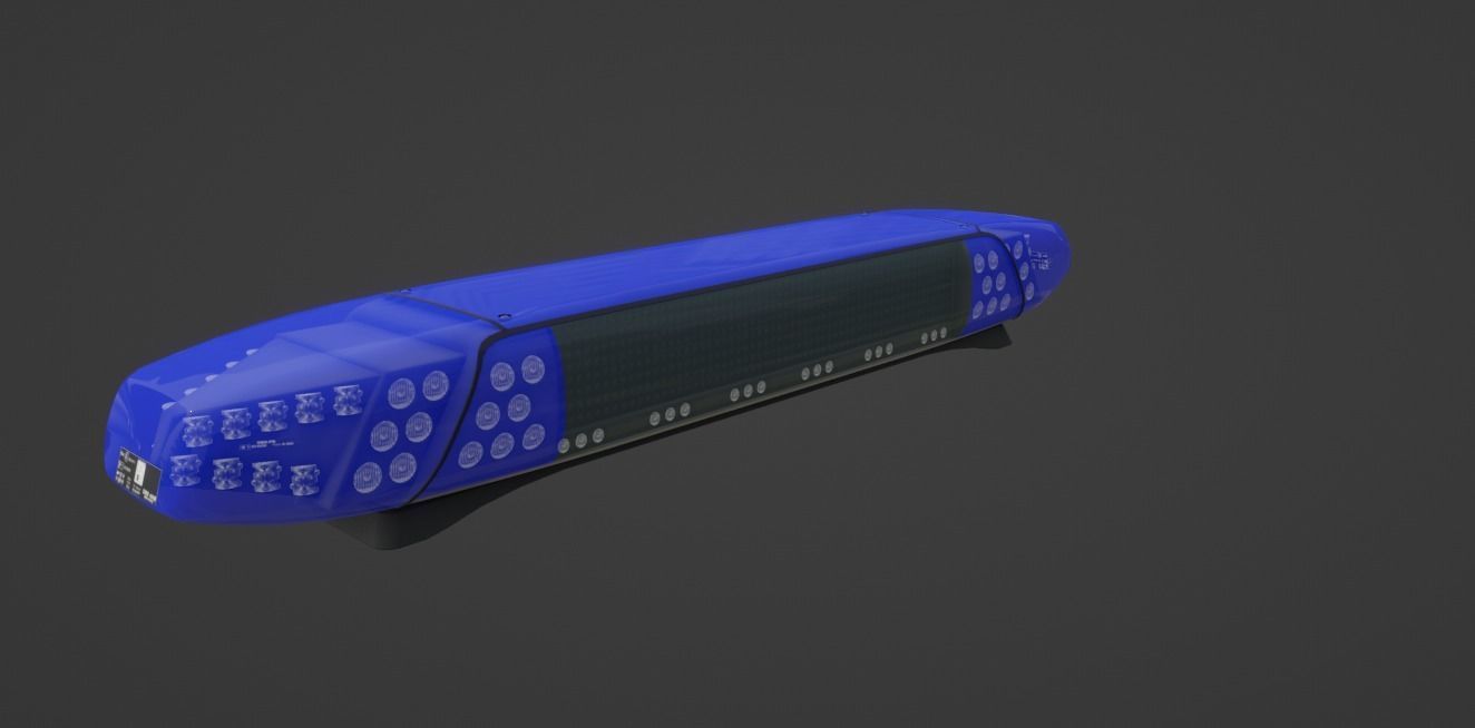 DBS 4000 Lightbar Low-poly 3D model_3