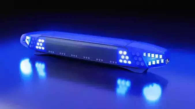 DBS 4000 Lightbar Low-poly 3D model