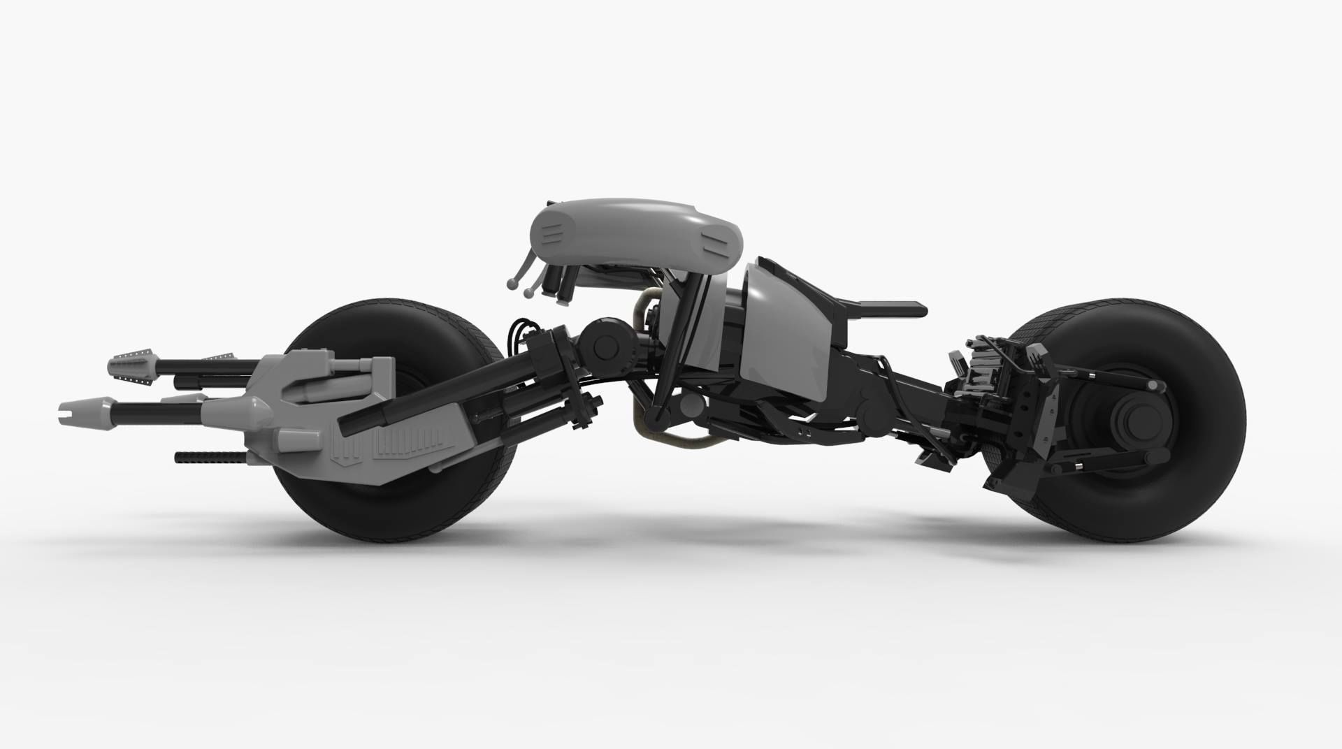 Batman Batpod Motorcycle 3D print model_3