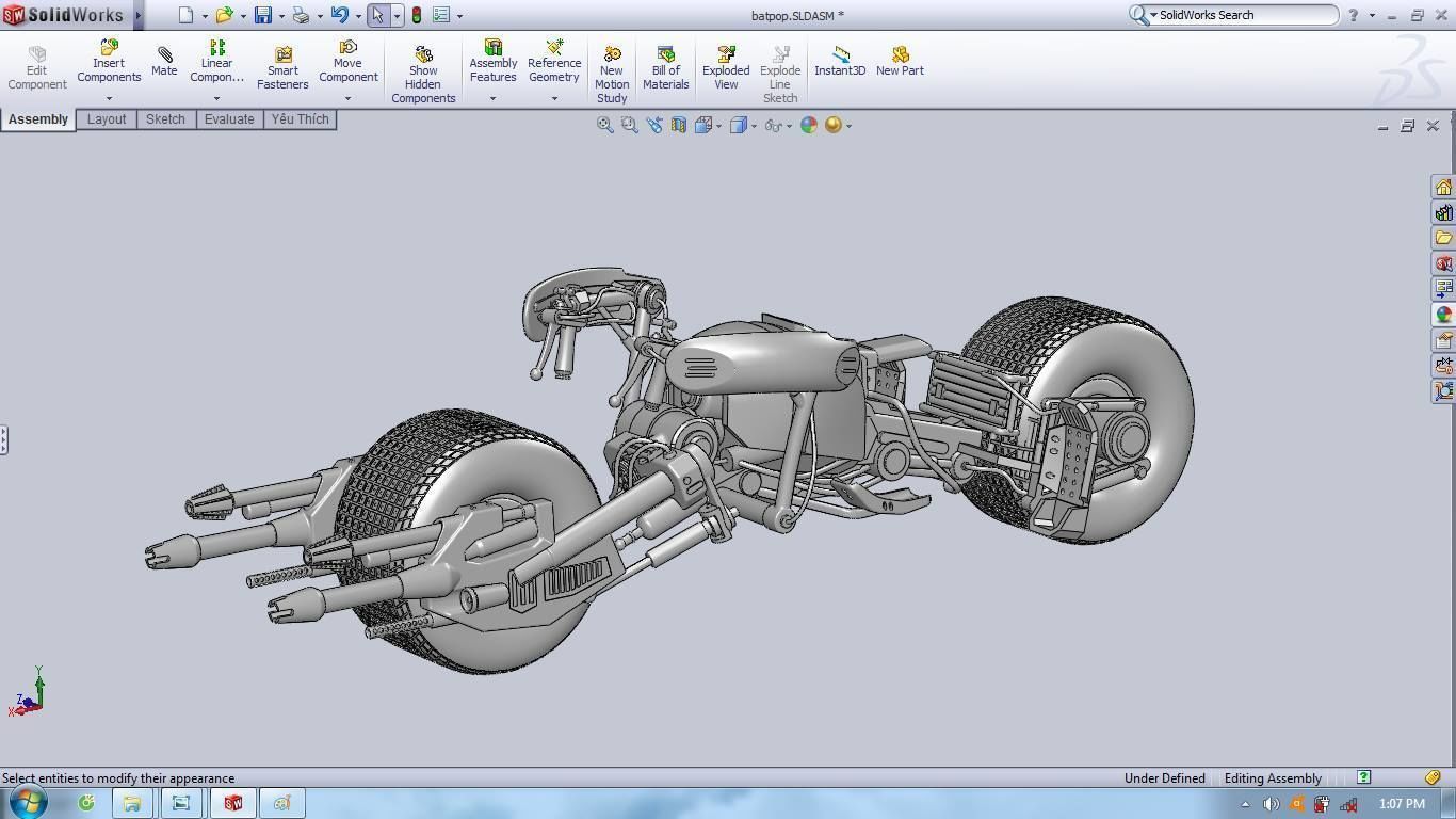 Batman Batpod Motorcycle 3D print model_10