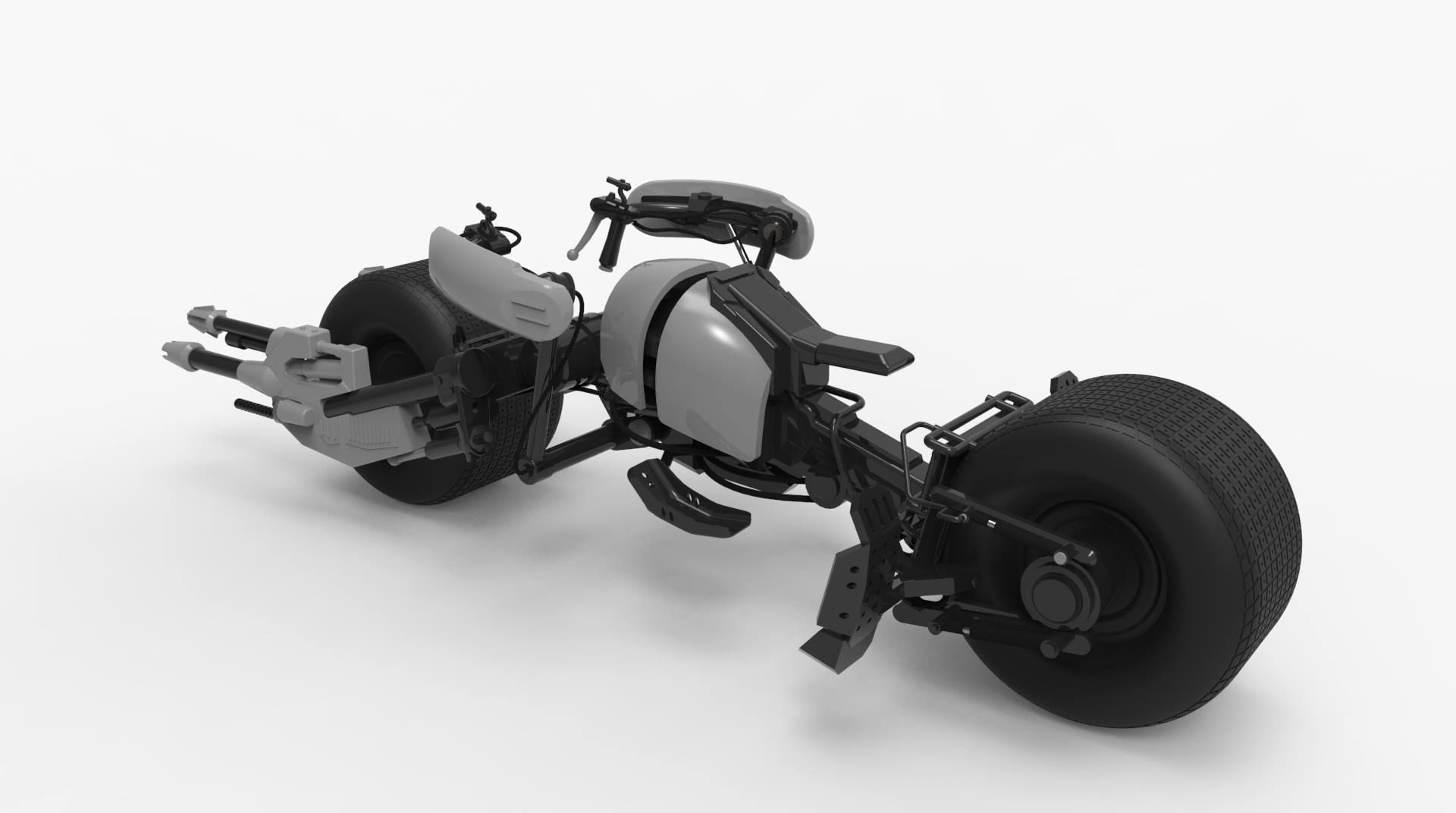 Batman Batpod Motorcycle 3D print model_5