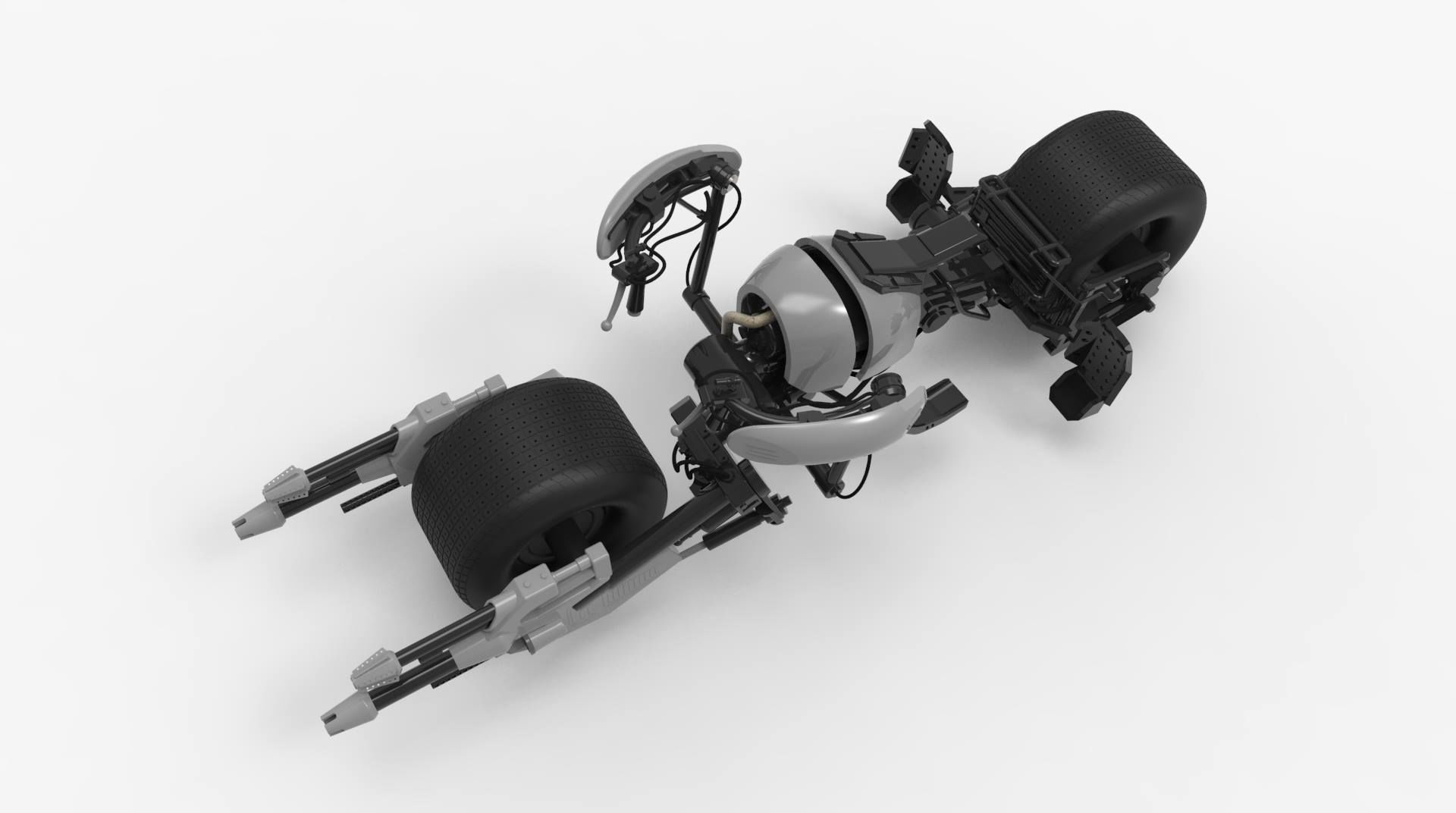 Batman Batpod Motorcycle 3D print model_6