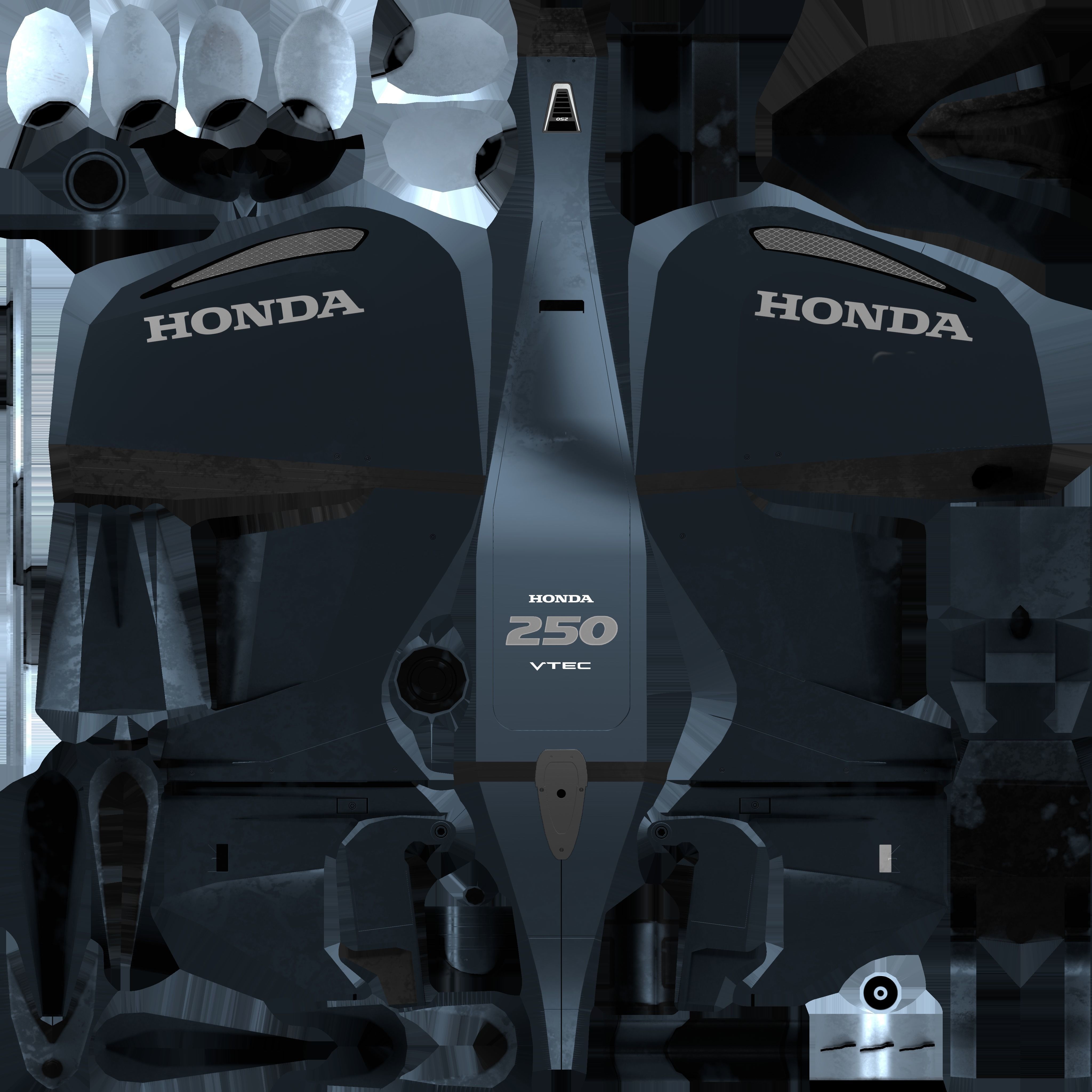 SeaArk US Navy Police Low-poly 3D model_8