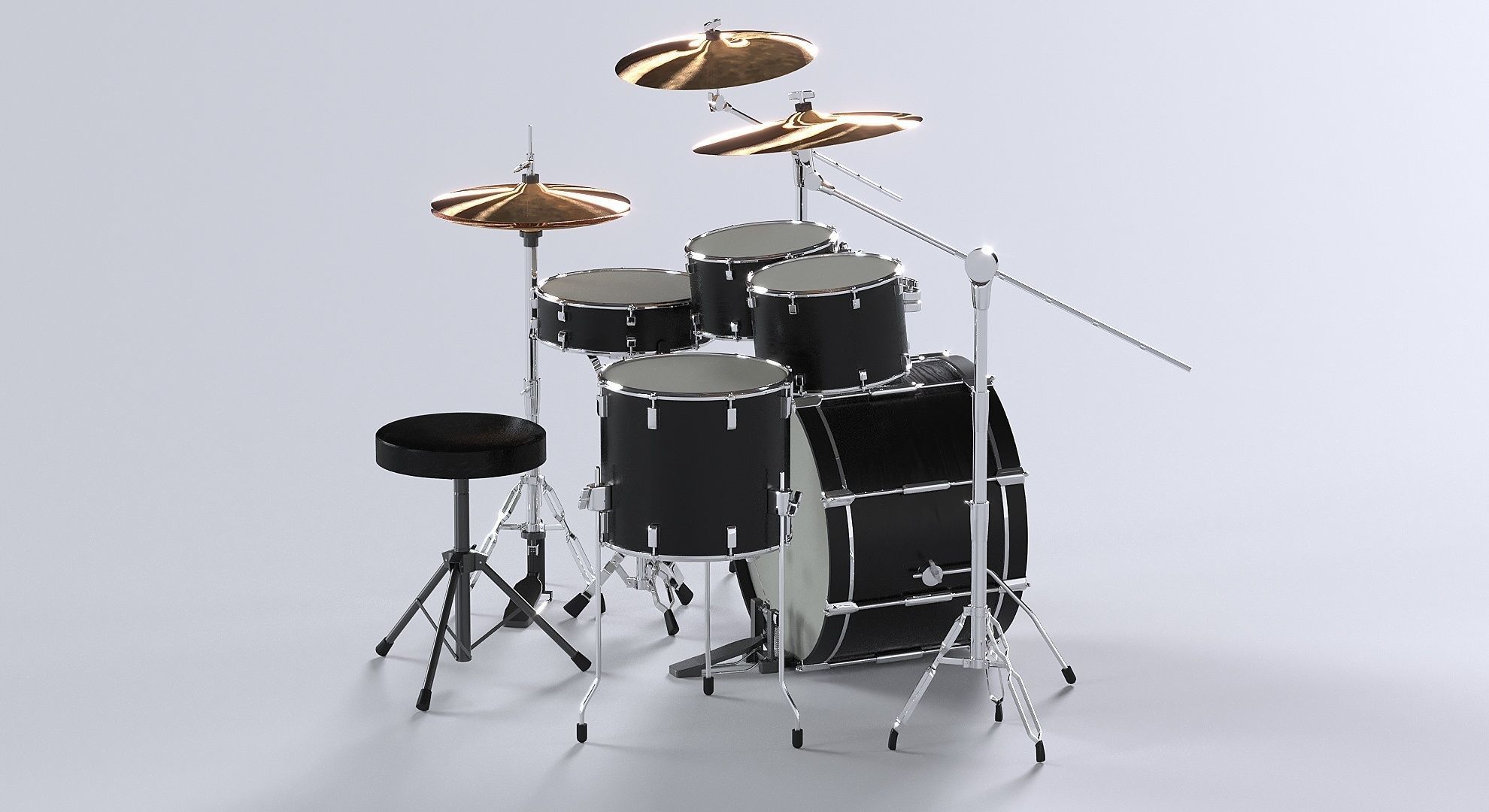Drum kit 3D model 3D model_9