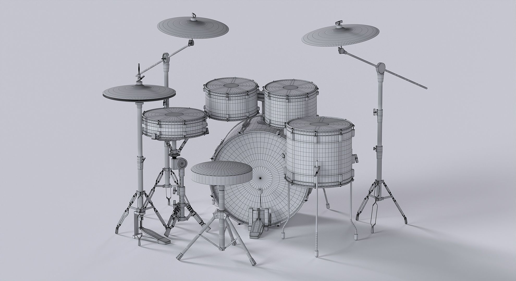 Drum kit 3D model 3D model_1