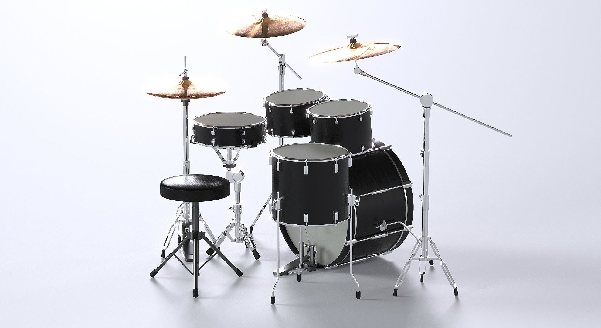 Drum kit 3D model 3D model_10