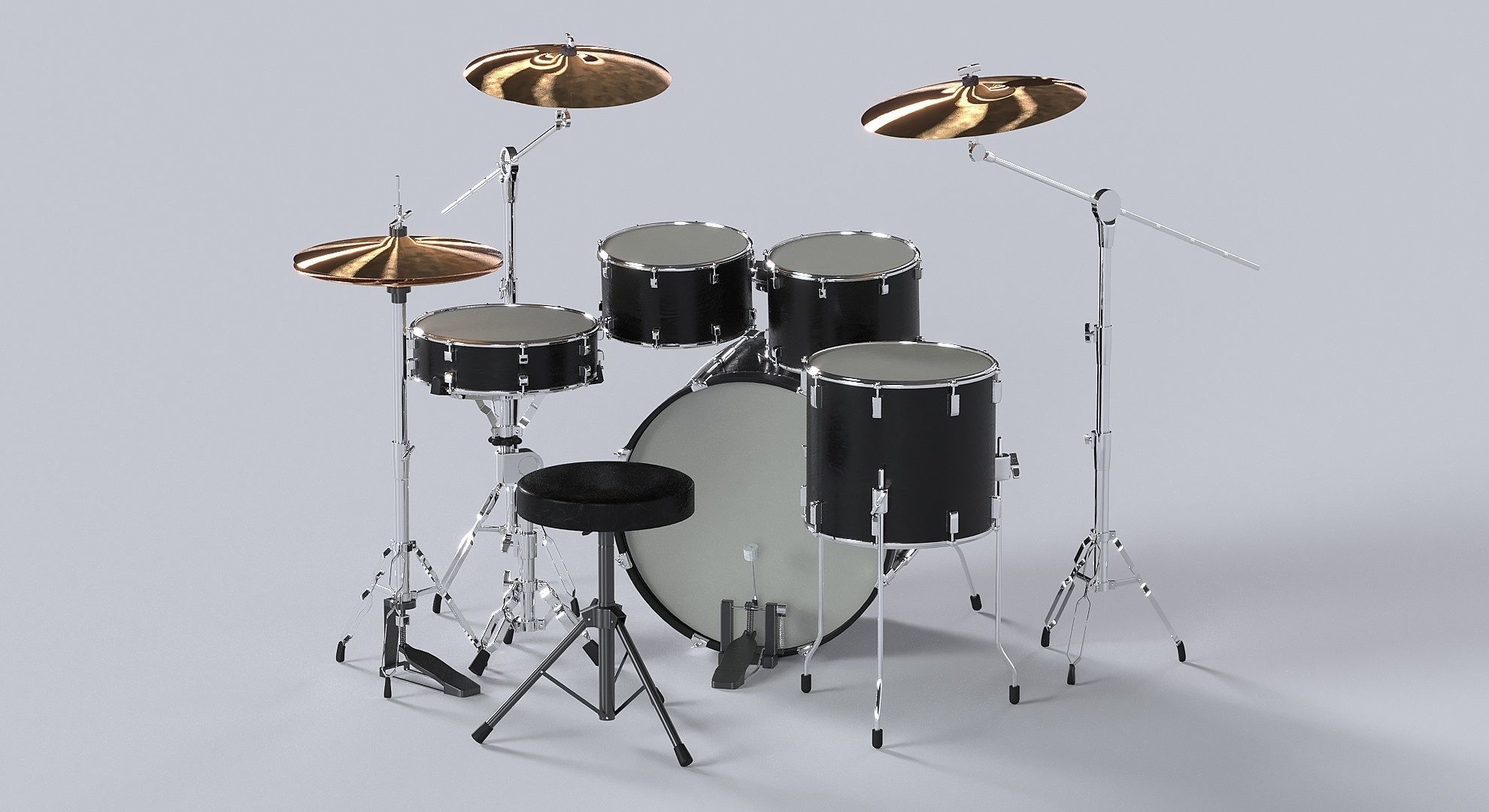 Drum kit 3D model 3D model_13