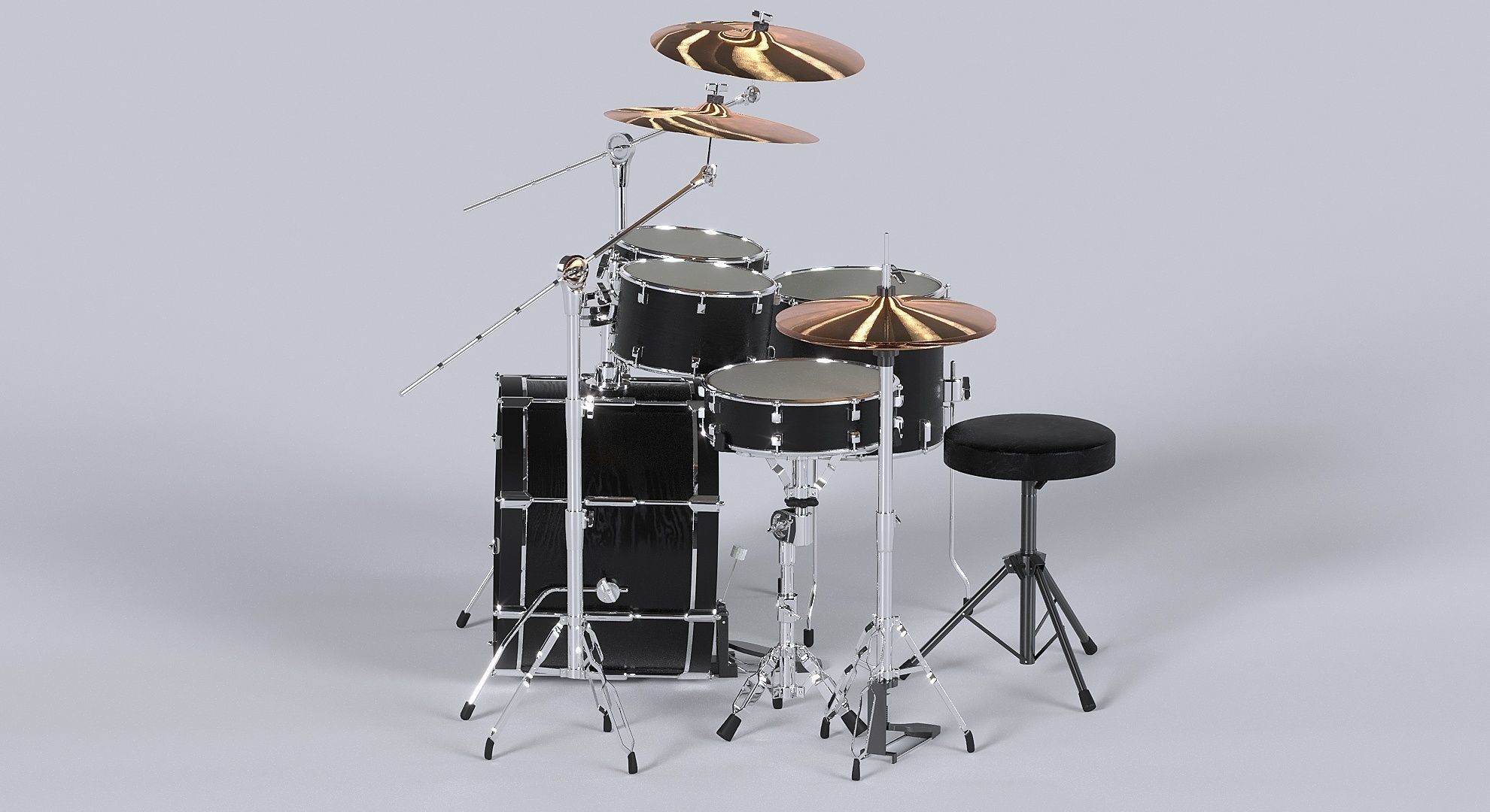 Drum kit 3D model 3D model_21