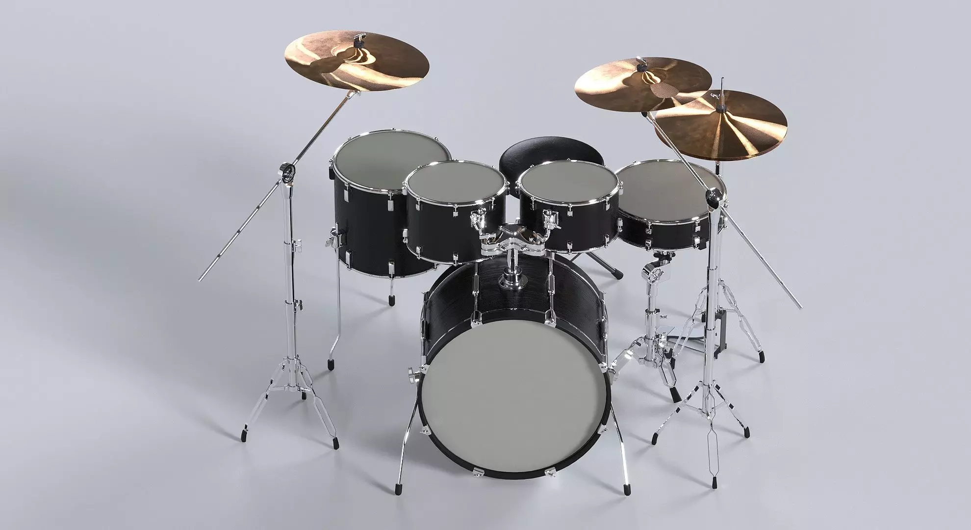 Drum kit 3D model 3D model_0
