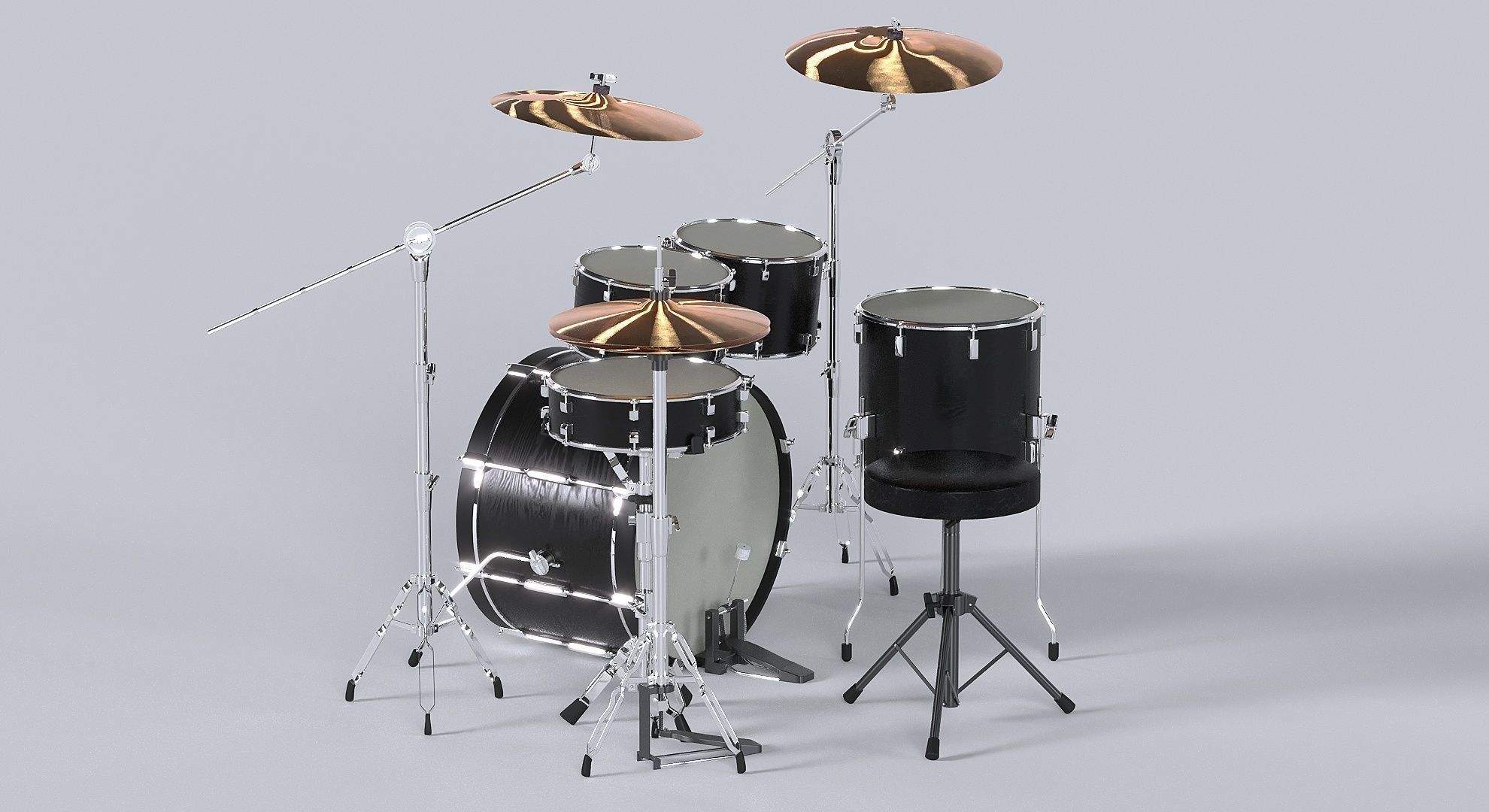 Drum kit 3D model 3D model_19