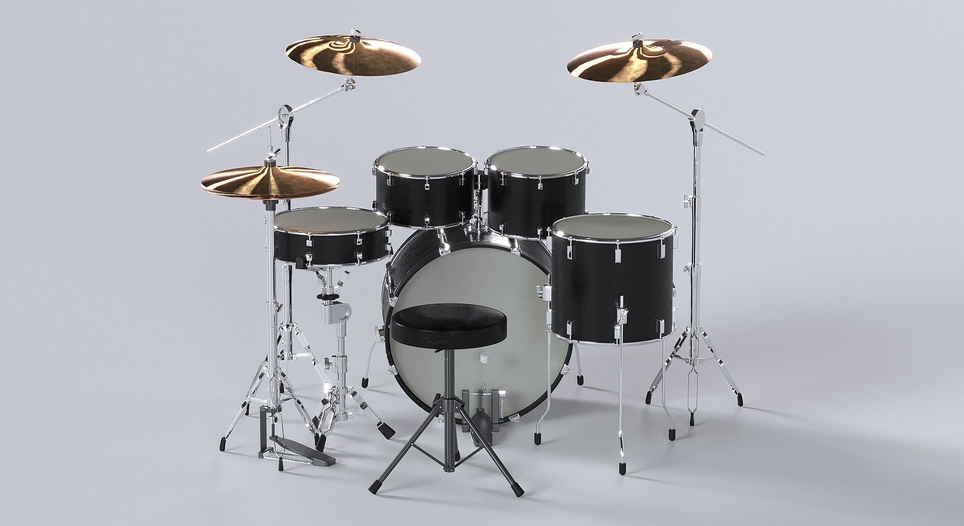 Drum kit 3D model 3D model_14