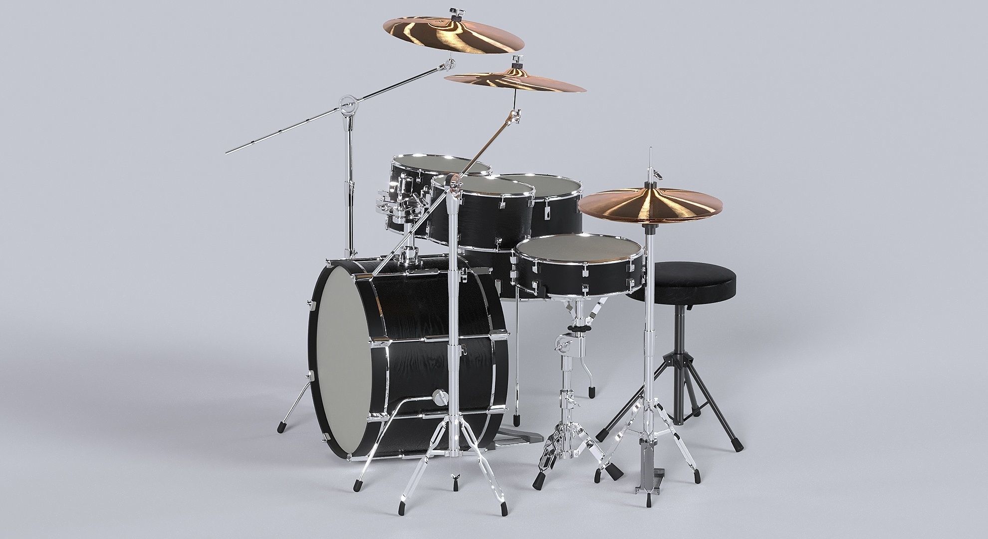 Drum kit 3D model 3D model_22