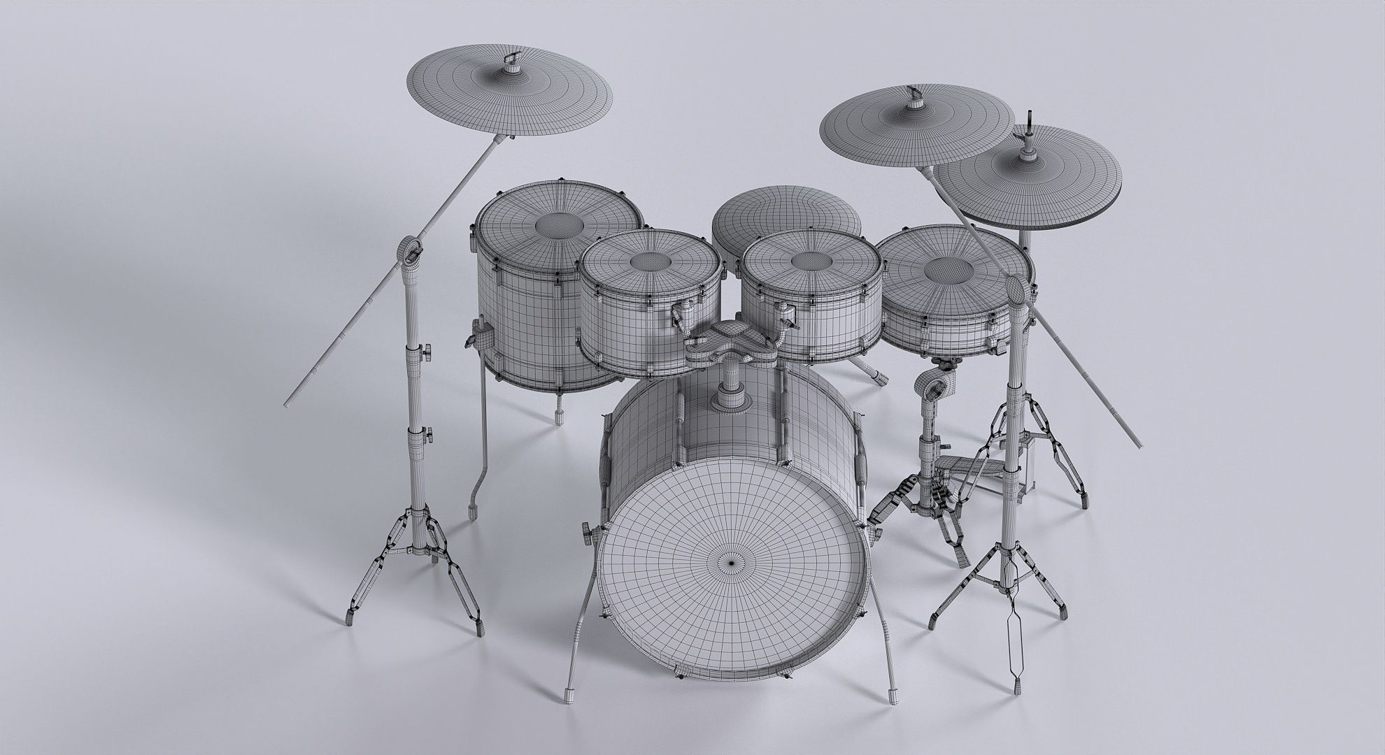 Drum kit 3D model 3D model_2
