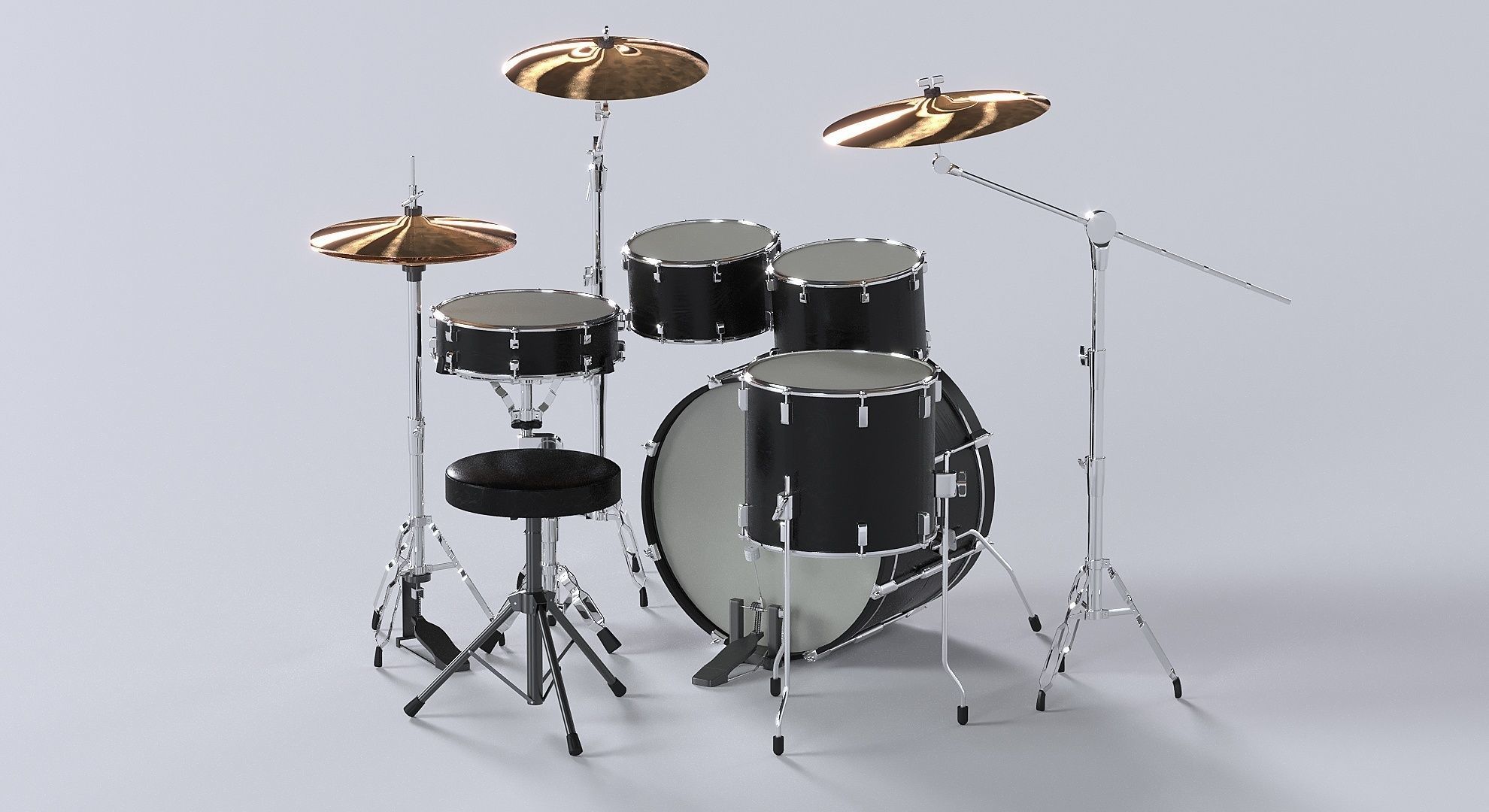 Drum kit 3D model 3D model_11