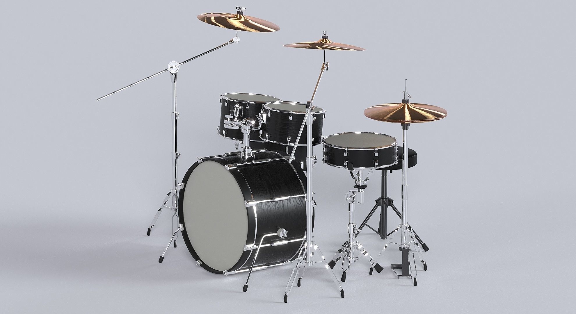 Drum kit 3D model 3D model_23