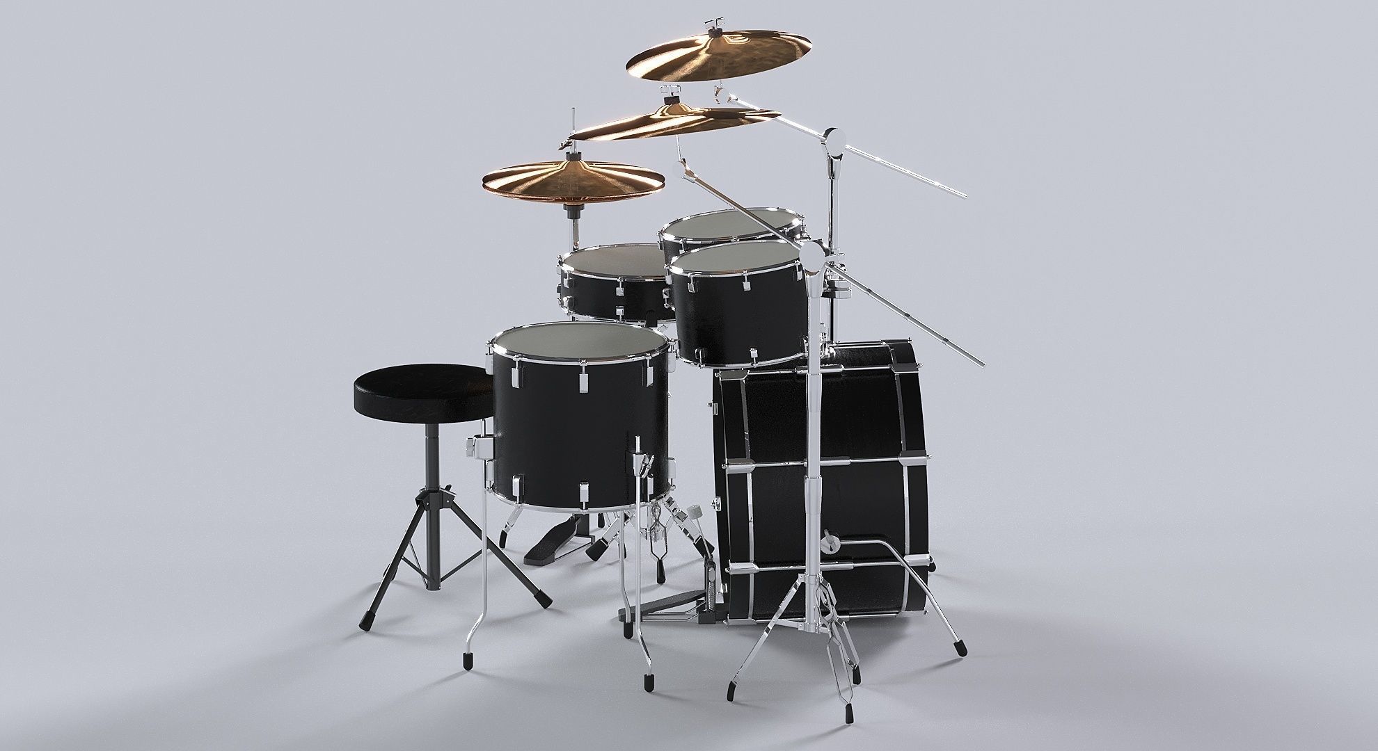 Drum kit 3D model 3D model_8