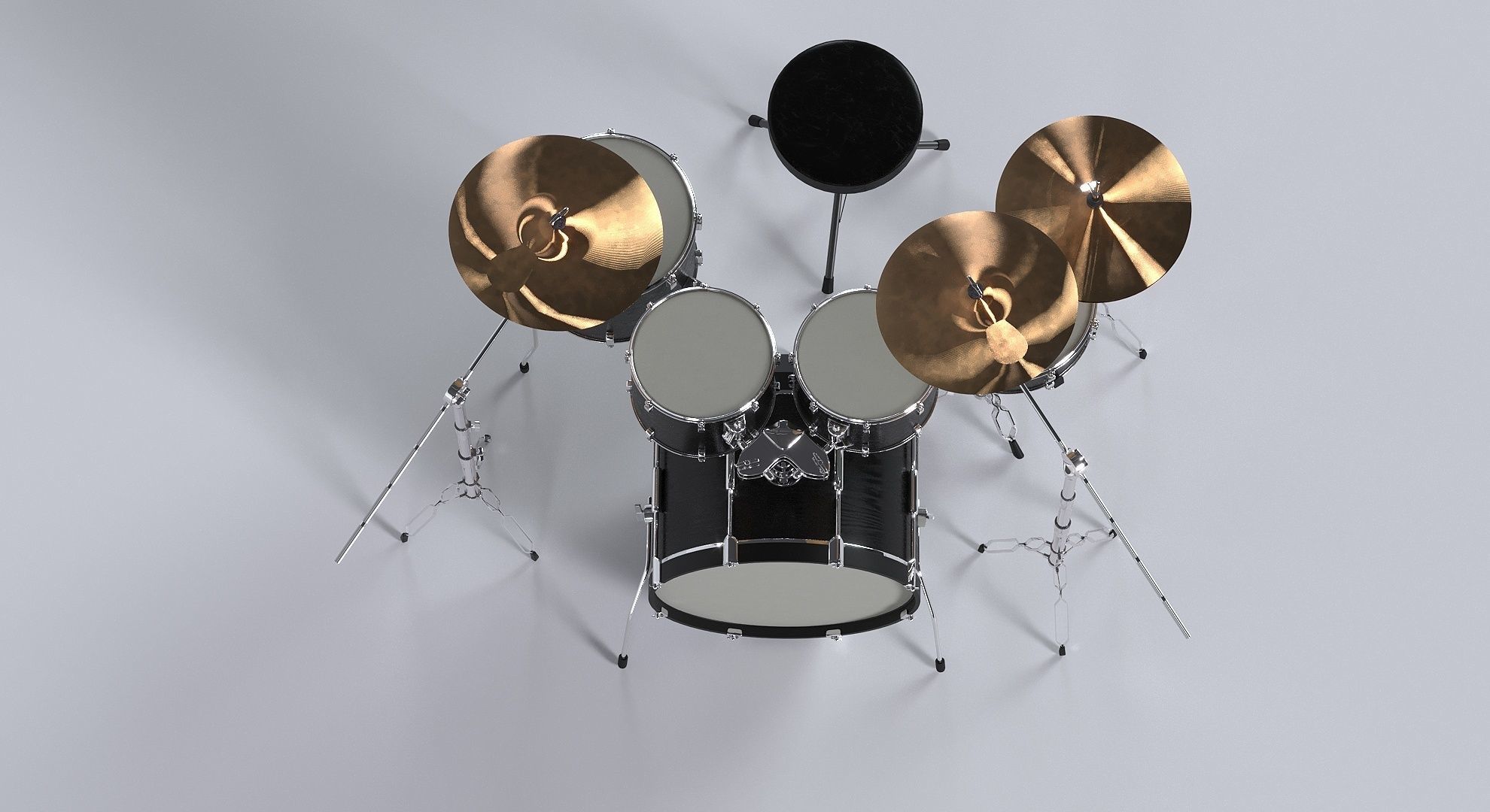 Drum kit 3D model 3D model_12