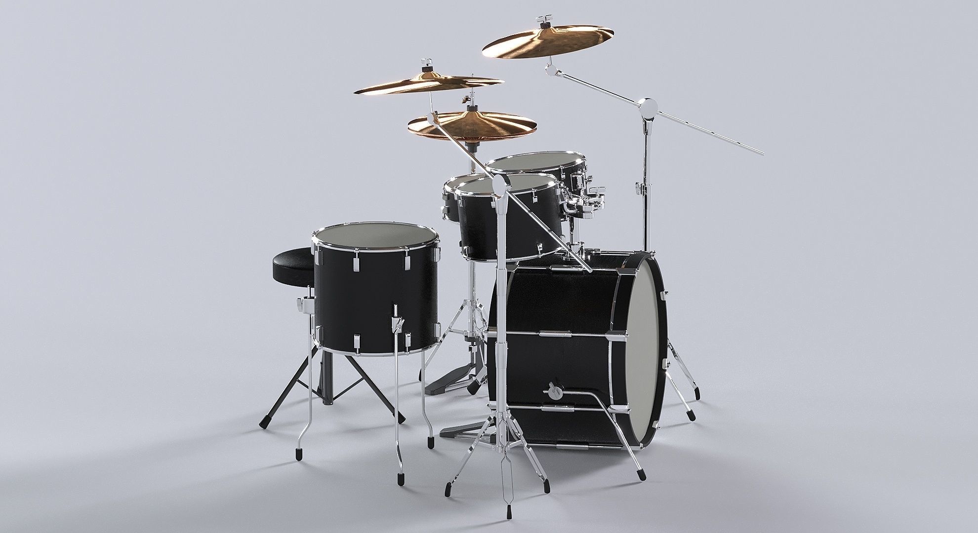 Drum kit 3D model 3D model_7