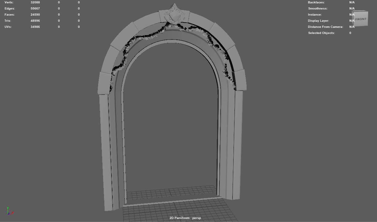 Fantasy Archway Free low-poly 3D model_4