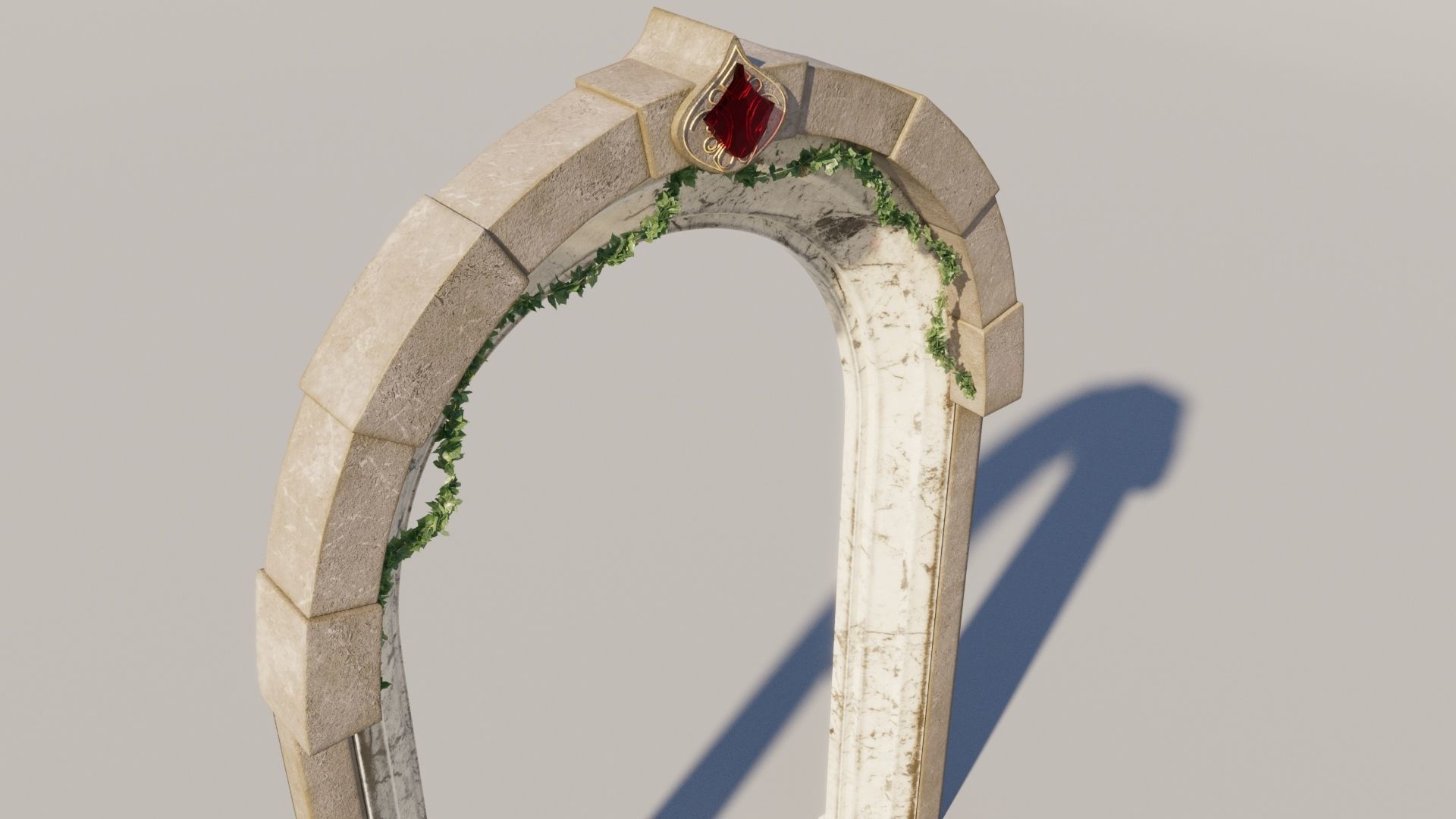 Fantasy Archway Free low-poly 3D model_2
