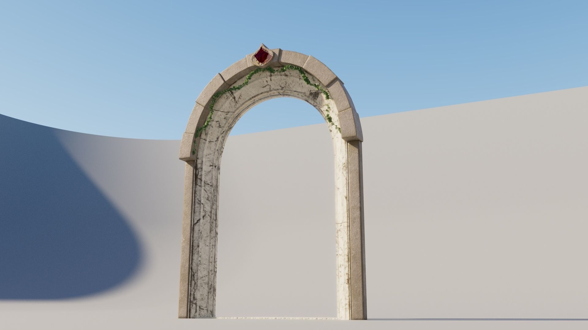 Fantasy Archway Free low-poly 3D model_3