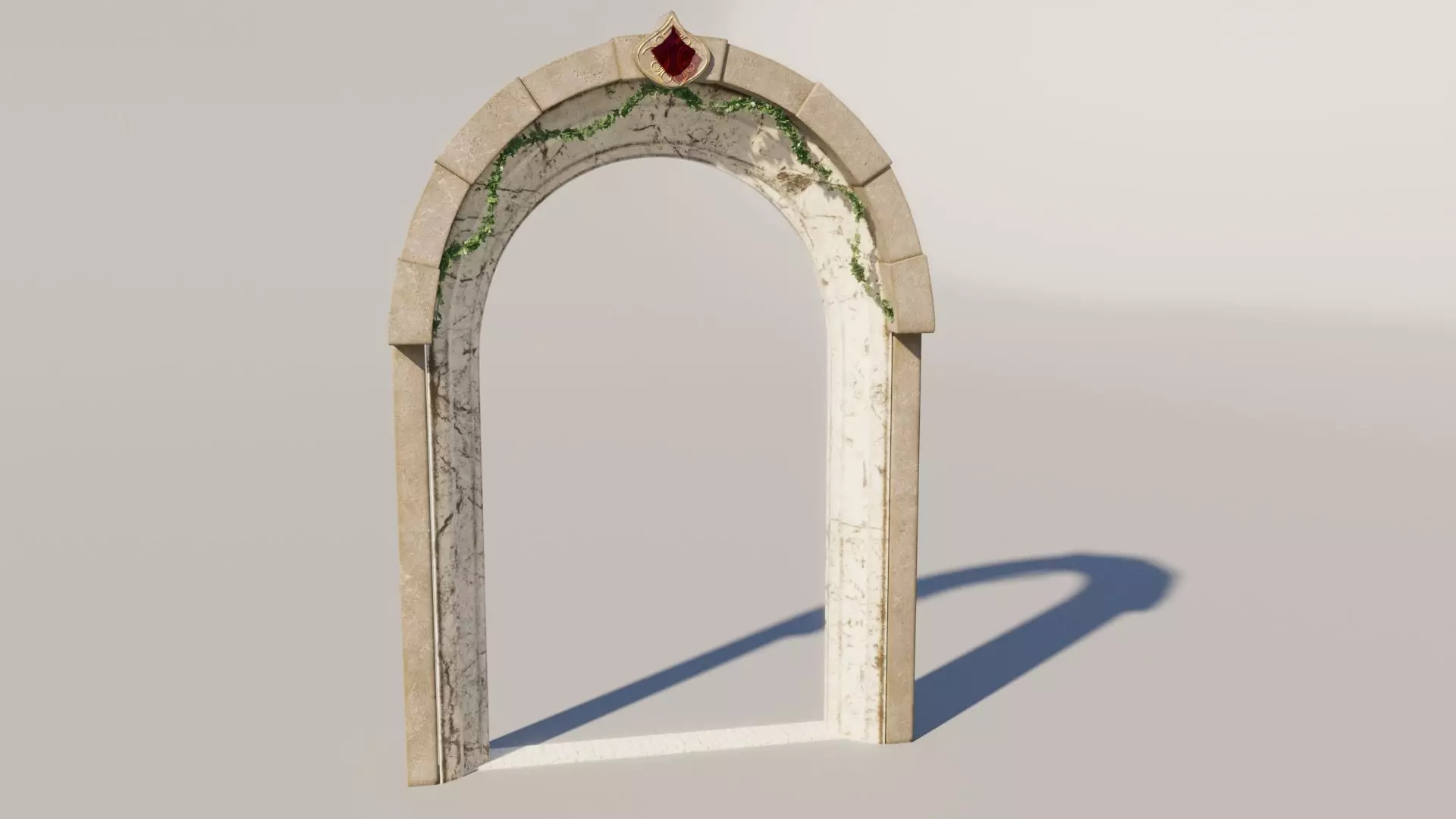 Fantasy Archway Free low-poly 3D model_0