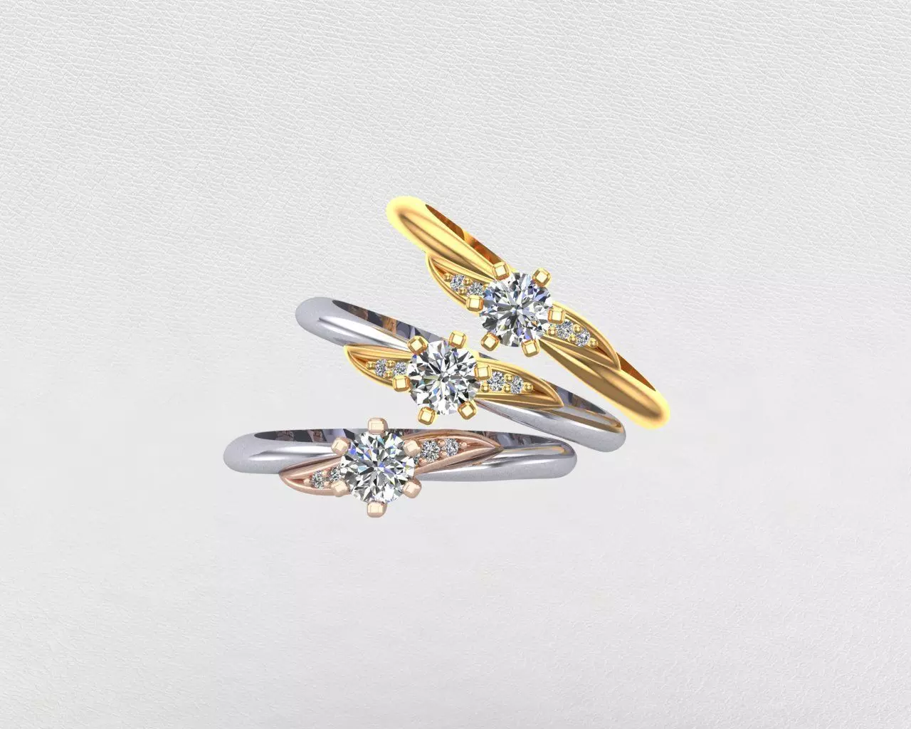 Decent Diamond Style Ring 3D print model