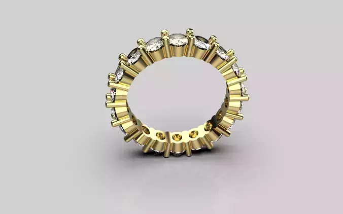 Ring with oval stones