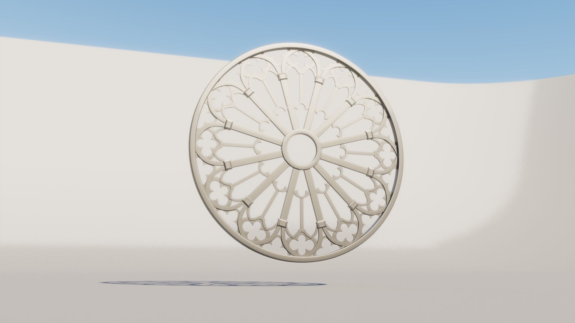 Gothic Window Free 3D model_2