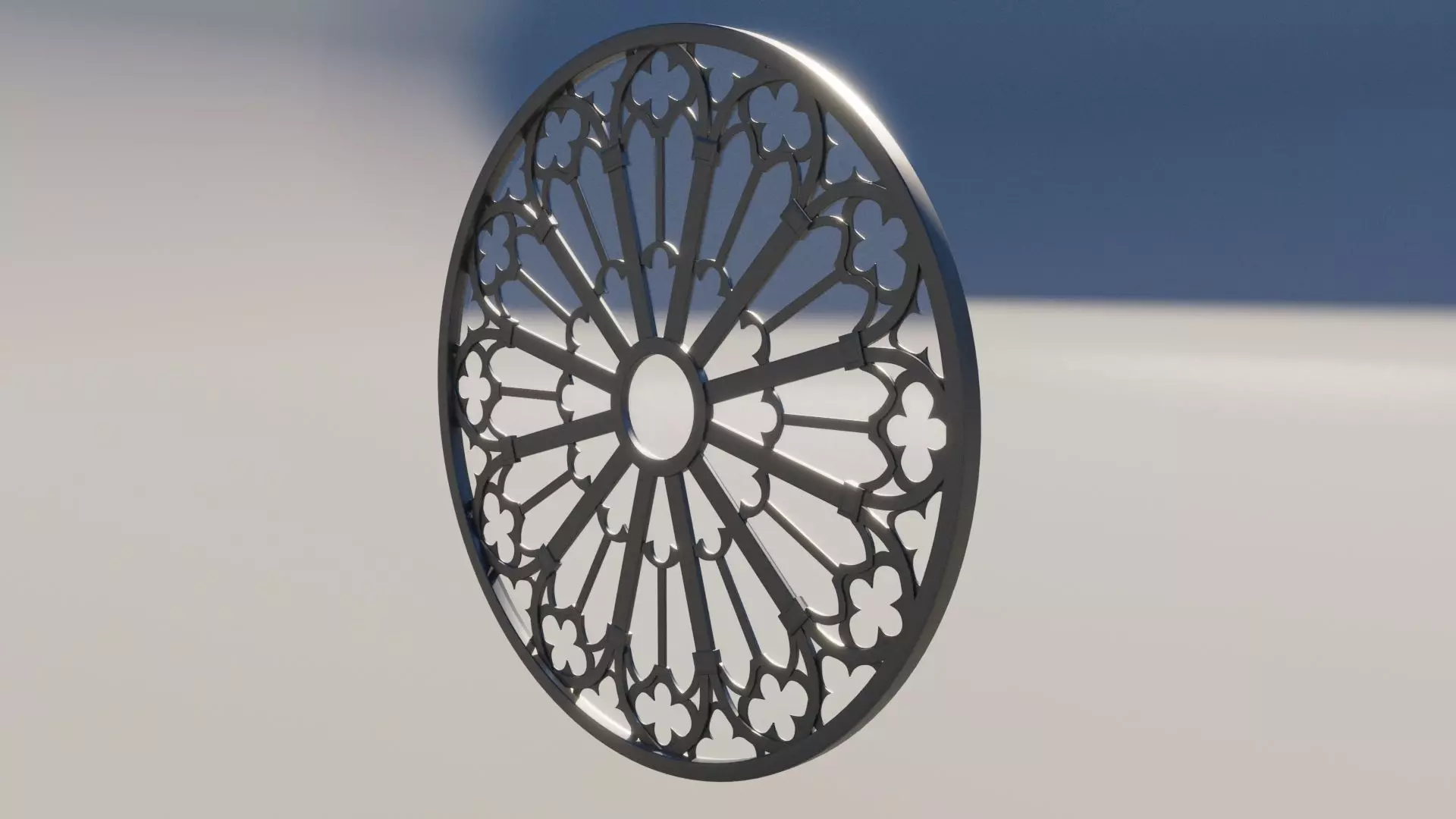 Gothic Window Free 3D model_0