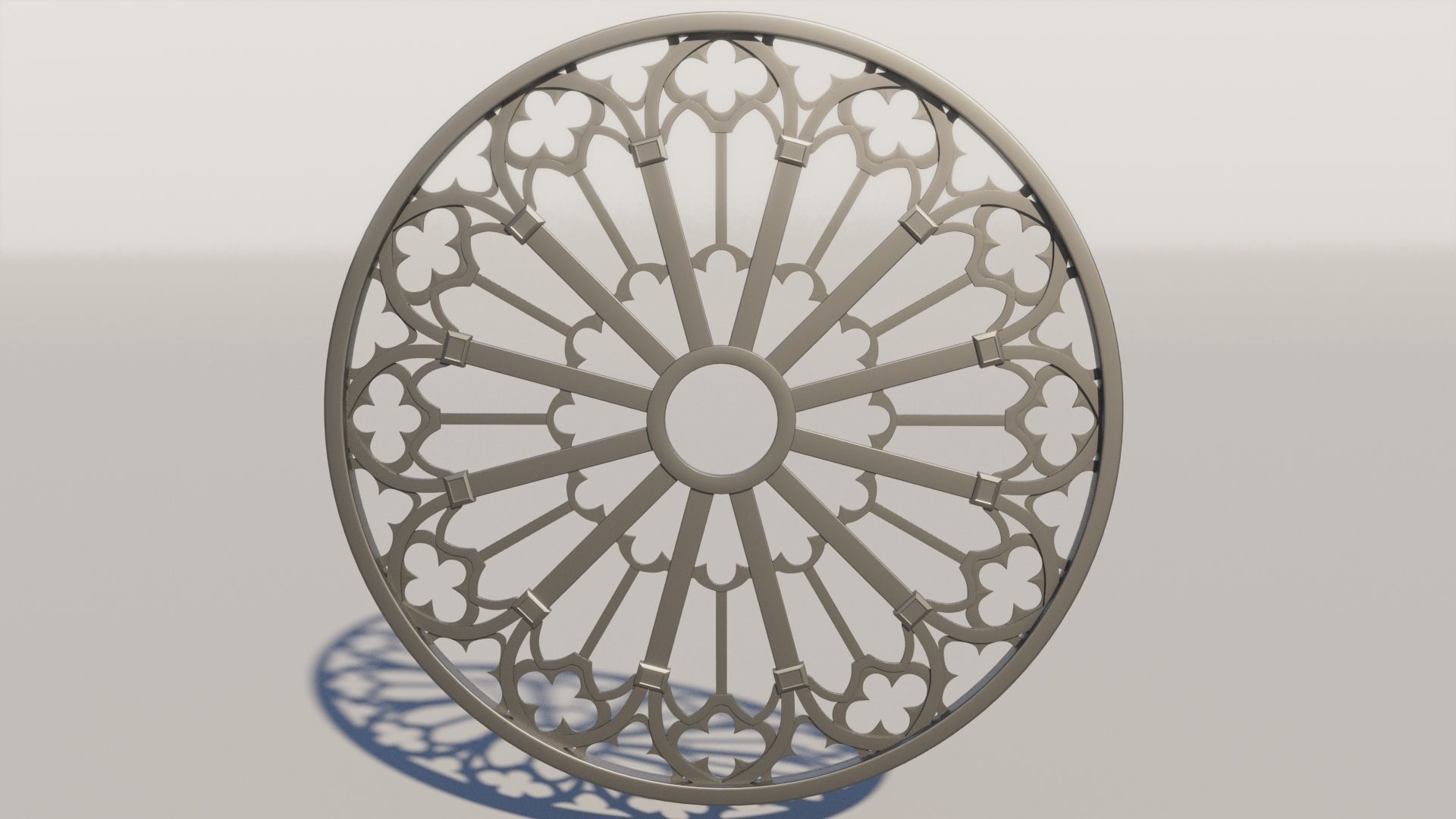 Gothic Window Free 3D model_1